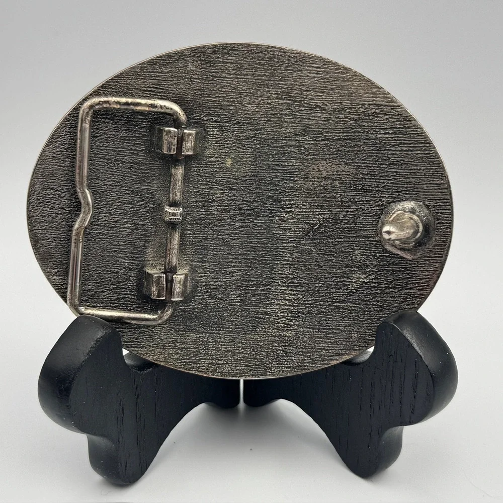 Cowboys Ride With Faith‎ Western Belt Buckle Silver Tone Cross Rodeo Bull Rider